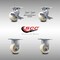 Service Caster 4 Inch Stainless Steel Nylon Caster Set with 2 Brakes/Swivel Lock 2 Rigid SCC SCC-SS30S420-NYR-TLB-BSL-2-R-2 - alternate 1